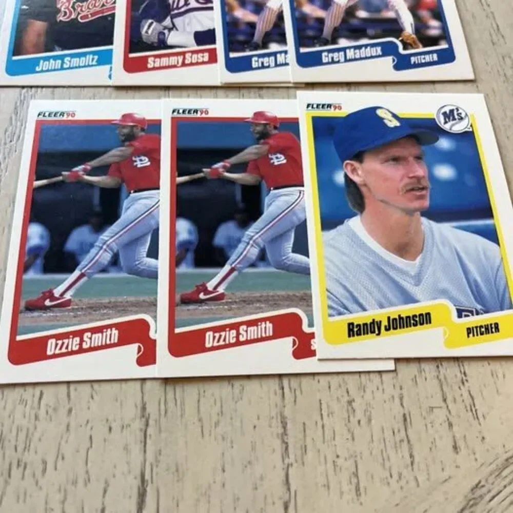 1990 Fleer M/M Lot of HOF’s, All Stars +2 Rookie Juan Gonzalez (9 Cards) Mint/NM